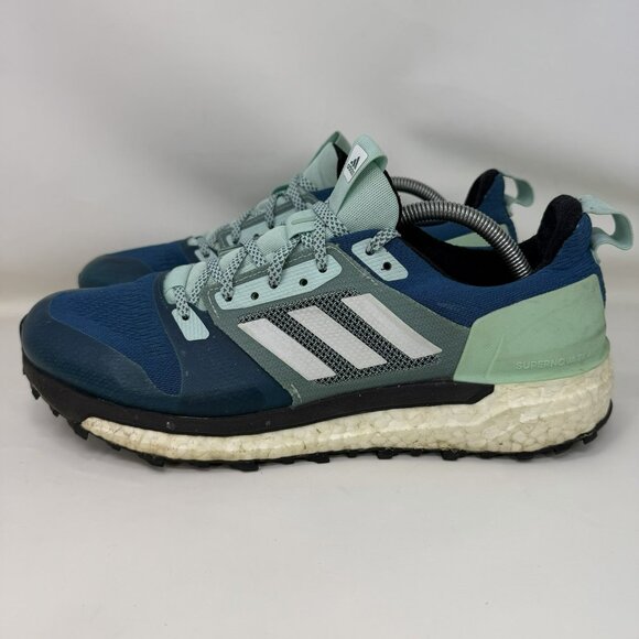 Adidas Boost Supernova Trail Running Shoes Teal Women's Size 12 - Picture 2 of 7